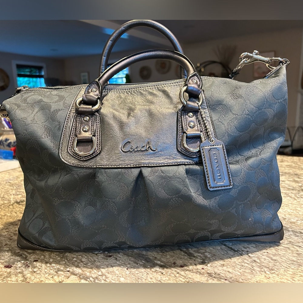 Coach blue Signature Satchel